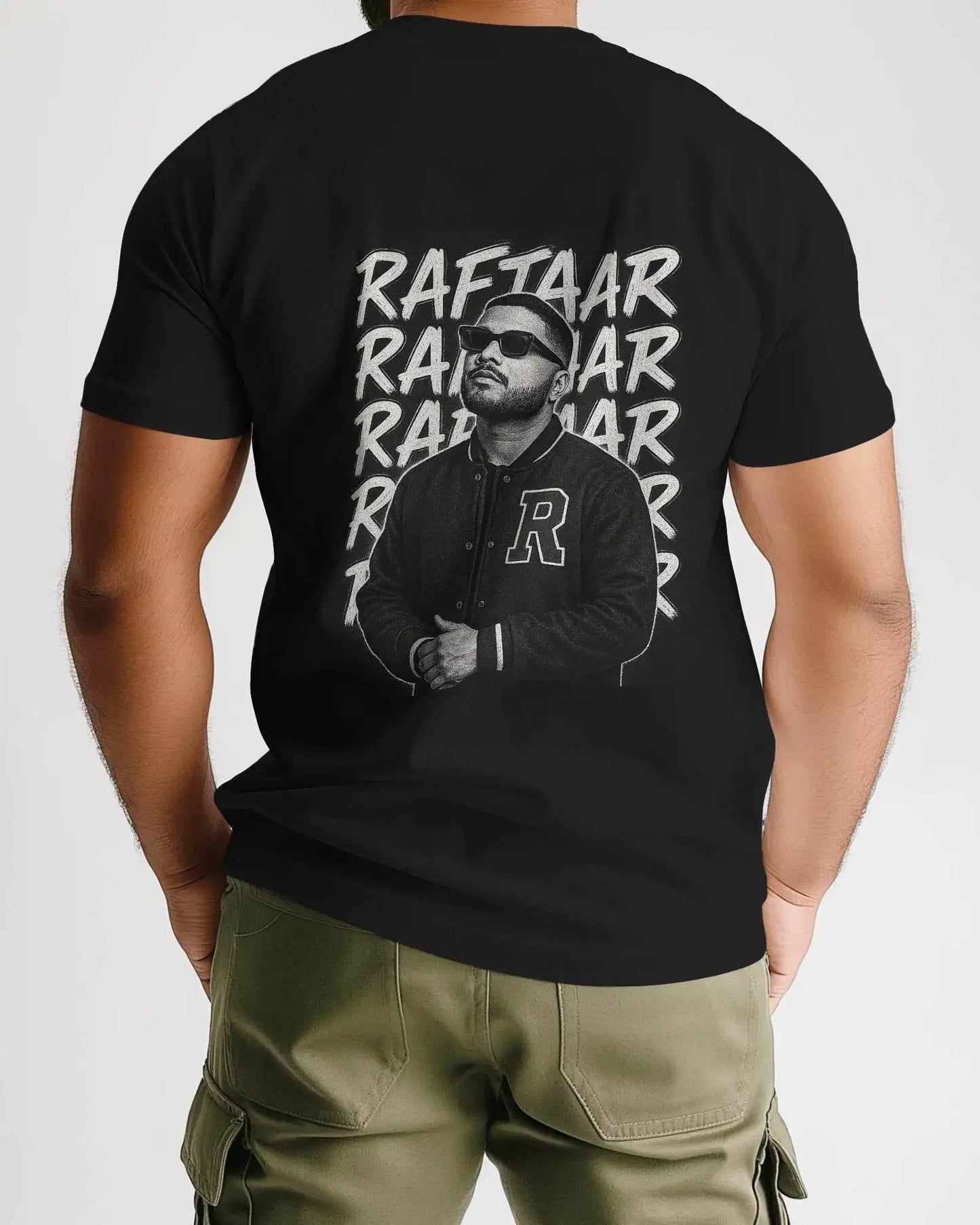 A Raftaar Graffiti T-shirt – Desi Hip-Hop Black & White Edition