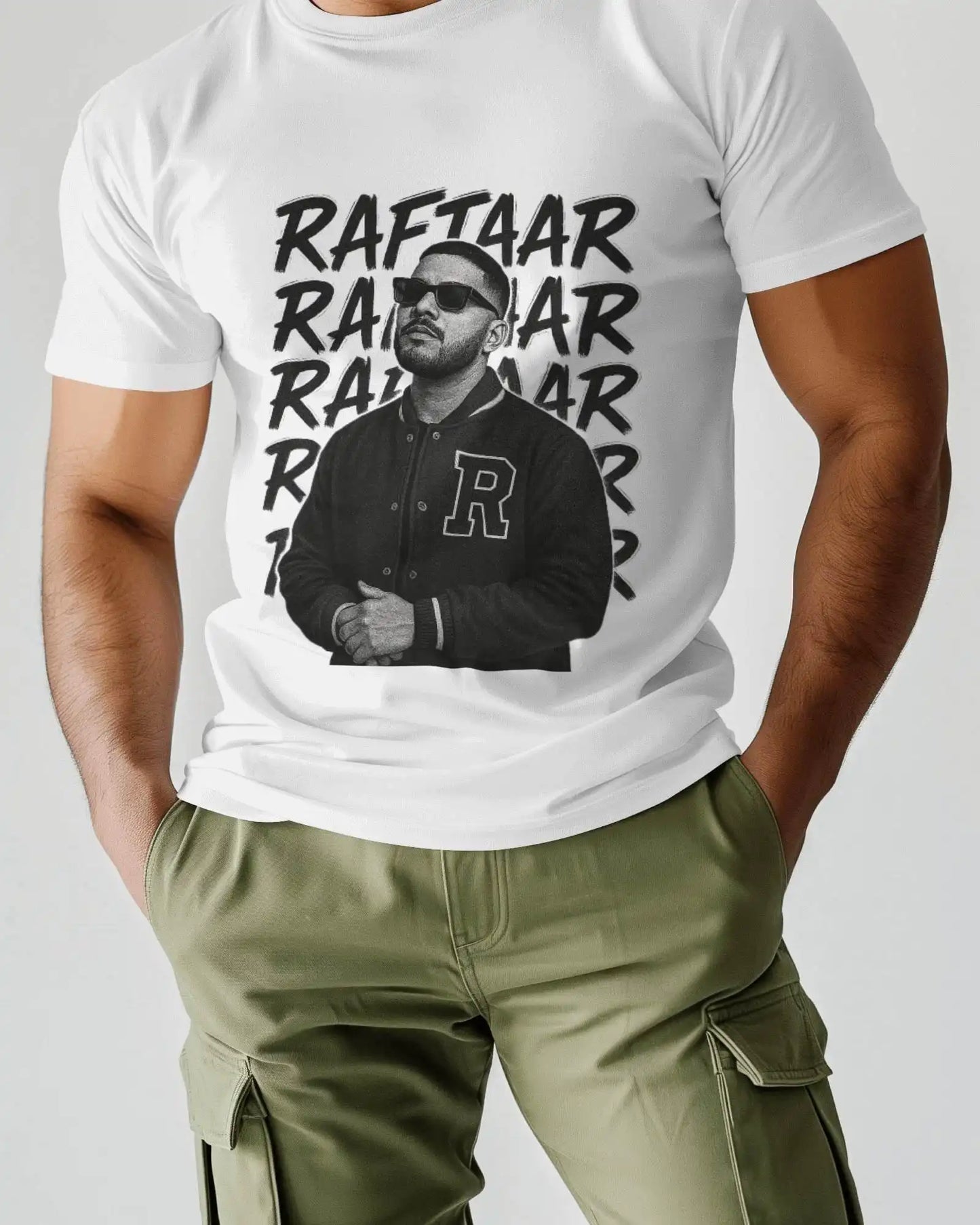 A Raftaar Graffiti T-shirt – Desi Hip-Hop Black & White Edition