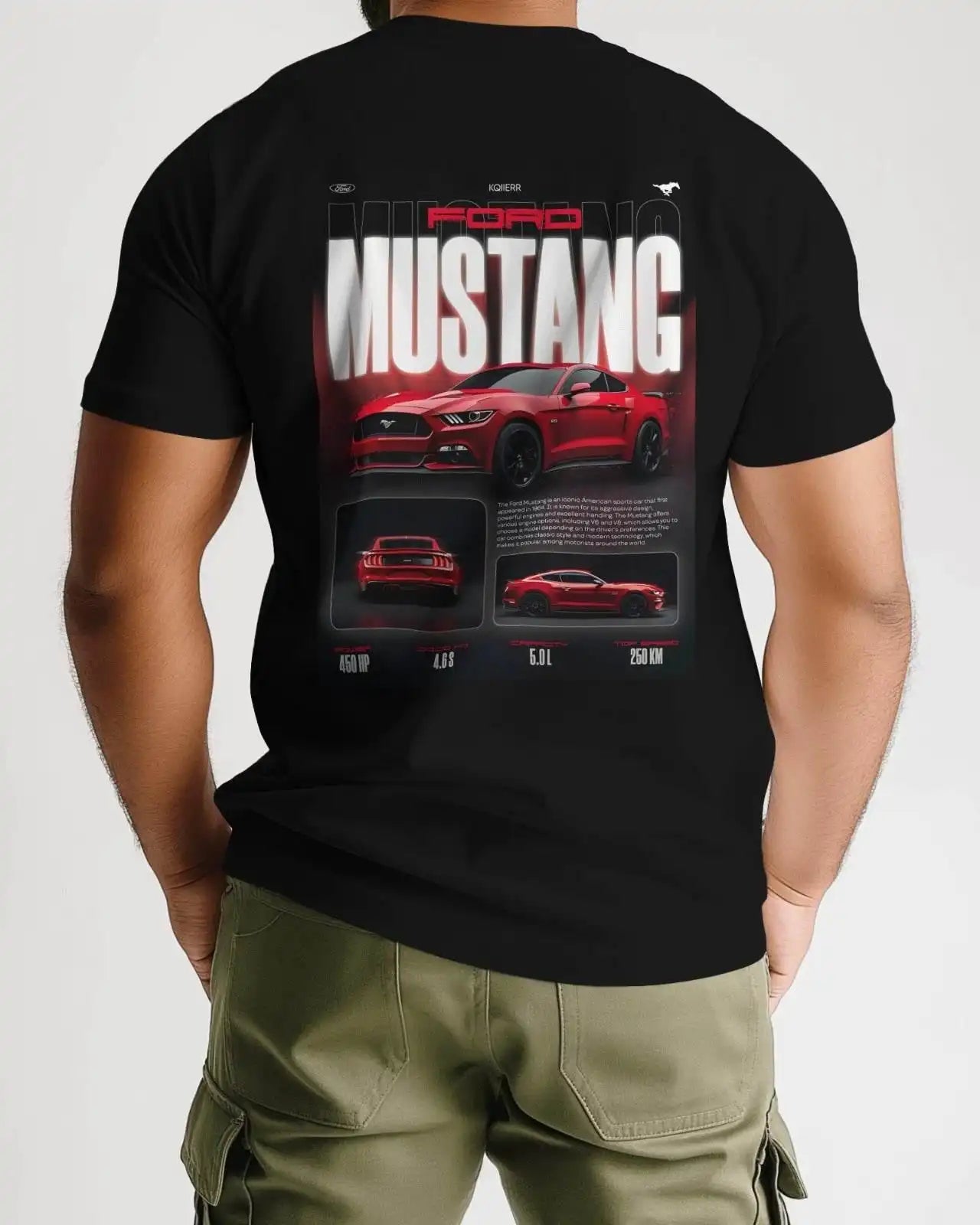 Ford Mustang T-shirt – Redline Edition T-shirt | Italaco back