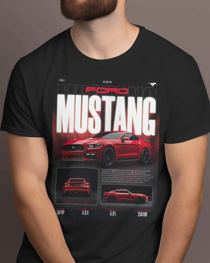Ford Mustang T-shirt – Redline Edition T-shirt | Italaco front